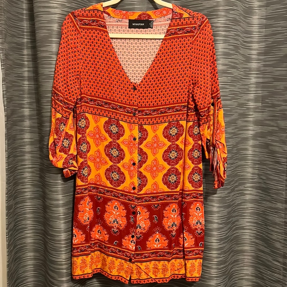 Gorgeous MINKPINK button down dress from Saks Fifth Avenue